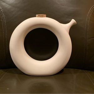 Mid-Century Modern Period Donut Shape Pottery Pitcher Jug by Hartstone Pottery